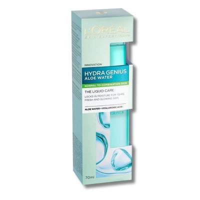 L'Oréal Paris Hydra Genius Liquid Care Moisturiser for Normal Combination Skin 70ml 2 Pack Exclusive