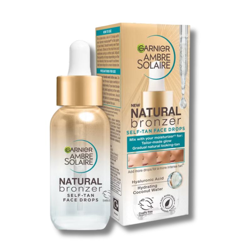 Garnier Ambre Solaire Natural Bronzer Self-Tan Face Drops 30ml