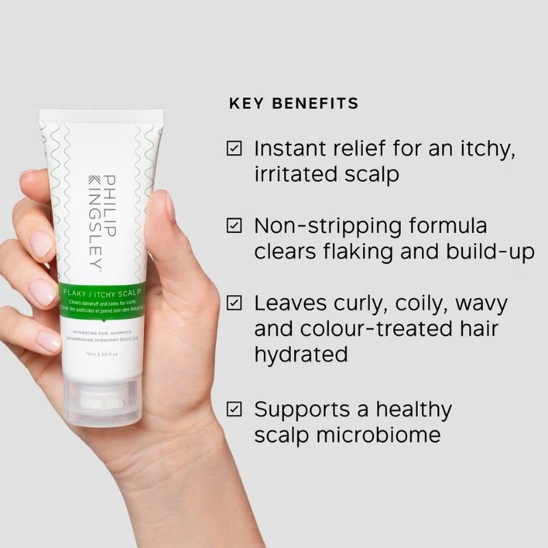 Philip Kingsley Flaky/Itchy Scalp Hydrating Curl Anti-Dandruff Shampoo 75ml