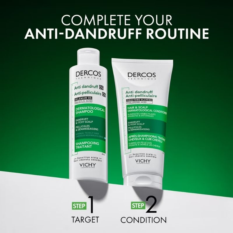 Vichy Dercos Hair & Scalp Dermatological Conditioner for Hydration And Anti-Dandruff 200ml
