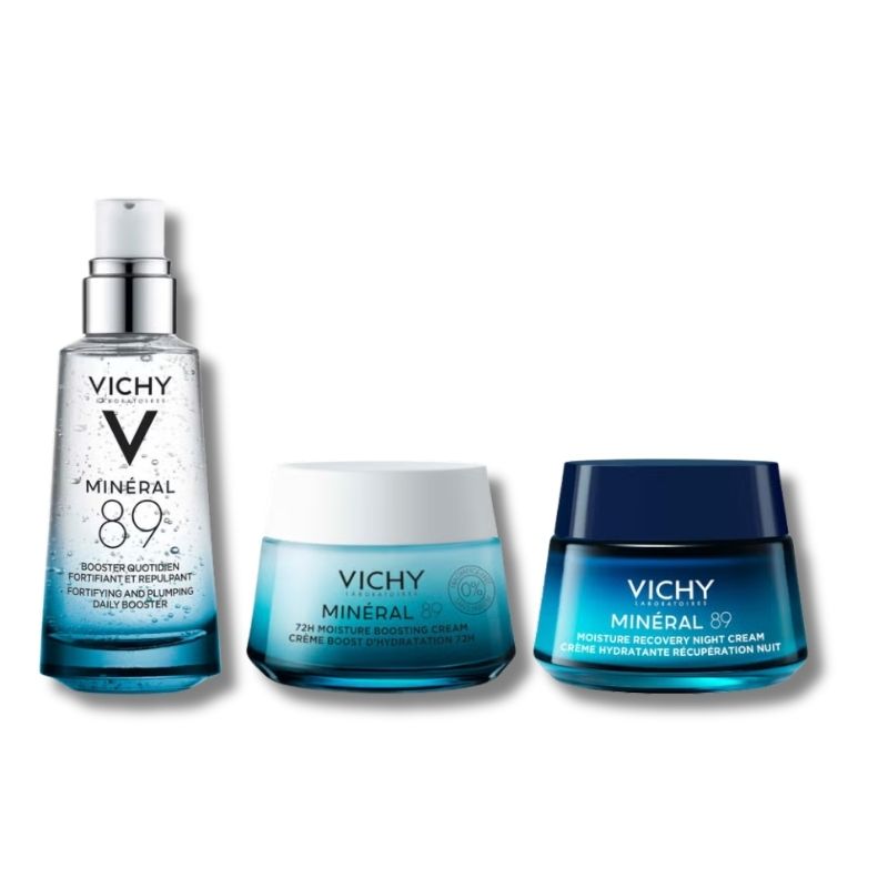 Vichy Minéral 89 3-Step Hydration Boost Day & Night Routine Bundle