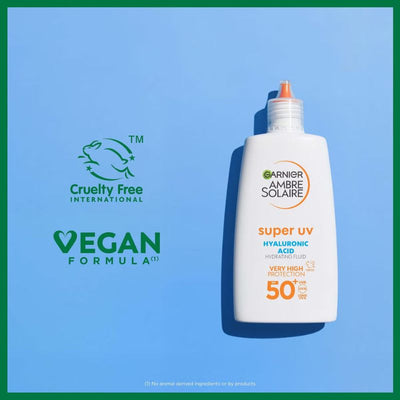Garnier Ambre Solaire Ultra-Light Sensitive Sun Protection Face Fluid SPF50+ 40ml