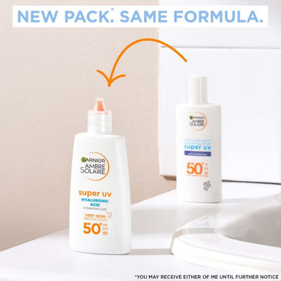 Garnier Ambre Solaire Ultra-Light Sensitive Sun Protection Face Fluid SPF50+ 40ml