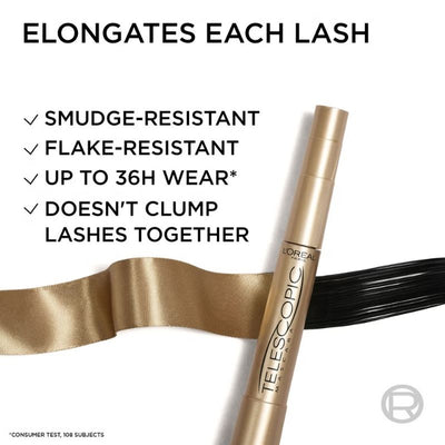 L'Oréal Paris Telescopic Mascara - Black (8ml)