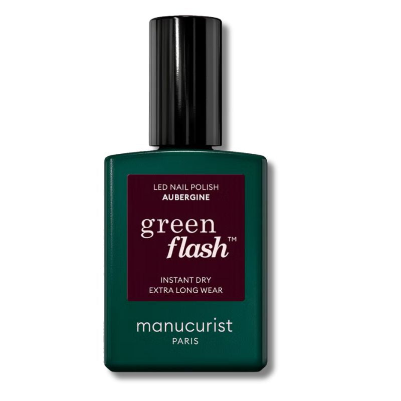 Manucurist Green Flash Polish - Aubergine 15ml