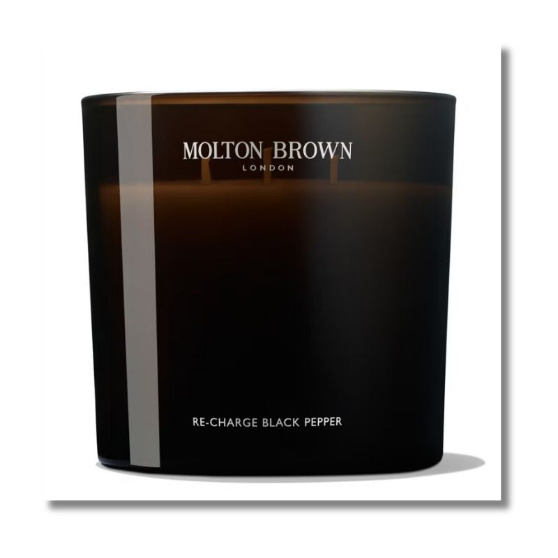 Molton Brown Re-Charge Black Pepper Luxury Scented Triple Wick Candle 600g