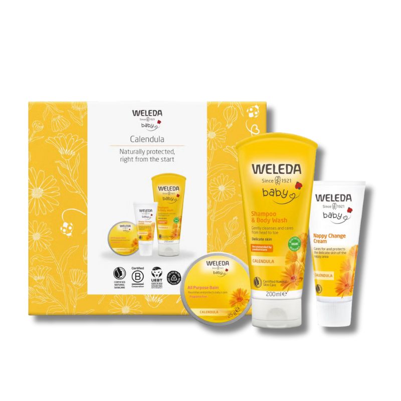 Weleda Mother and Child Calendula Baby Skincare Gift Set