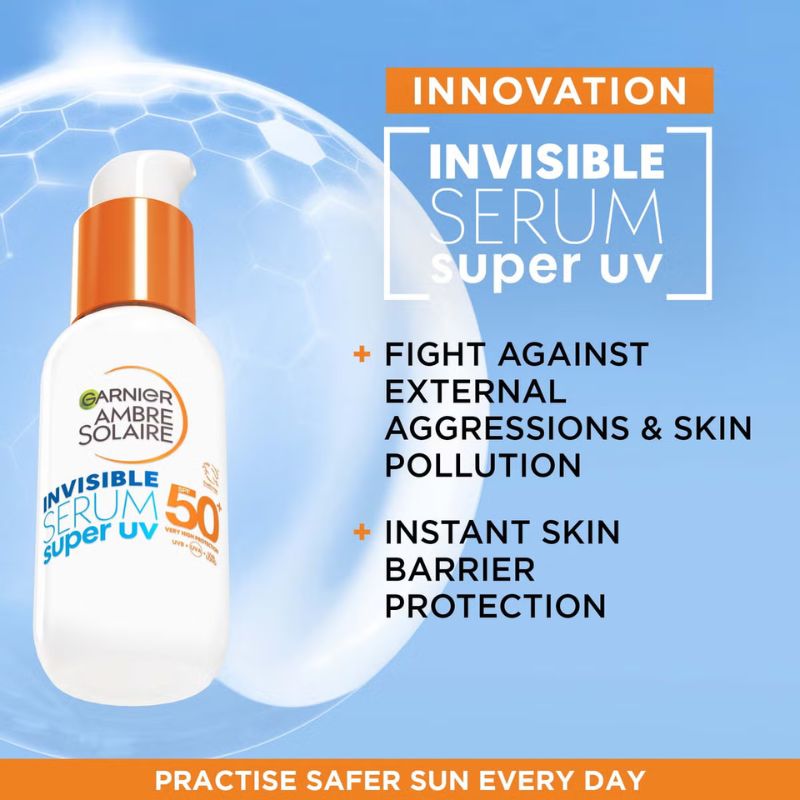 Garnier Ambre Solaire SPF 50+ Super UV Invisible Face Serum 30ml