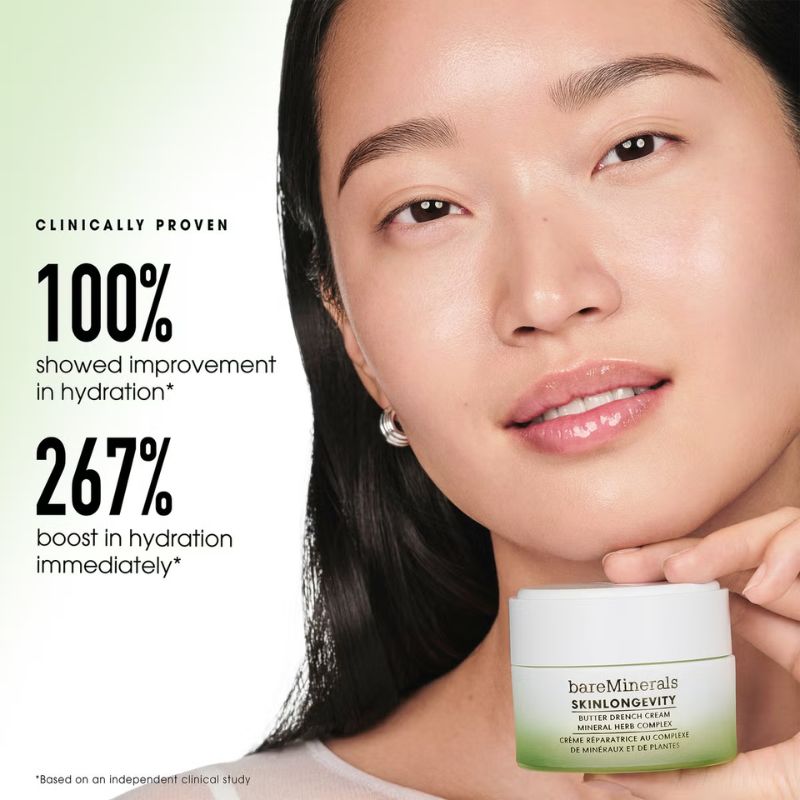 bareMinerals SKINLONGEVITY Butter Drench Cream Mineral Herb Complex 50g