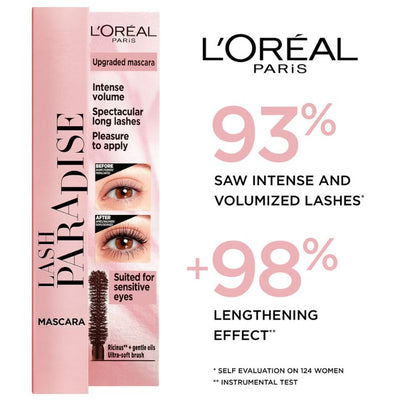 L’Oréal Castor Oil-Enriched Paradise Volumising Mascara - Black 6.4ml