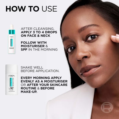 L'Oréal Paris Bright Reveal Niacinamide Dark Spot Set with Serum and UV Fluid SPF50+