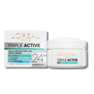 L'Oréal Paris Dermo Expertise Triple Active Multi-Protection Day Moisturiser - Normal / Combination 50ml