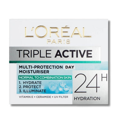 L'Oréal Paris Dermo Expertise Triple Active Multi-Protection Day Moisturiser - Normal / Combination 50ml