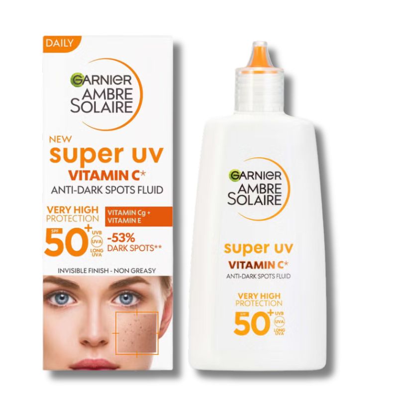 Garnier Ambre Solaire Super UV Vitamin C Facial Fluid for Daily Use SPF 50+ 40ml