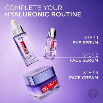 L'Oréal Paris Revitalift Filler and Hyaluronic Acid Anti-Ageing Night Cream 50ml