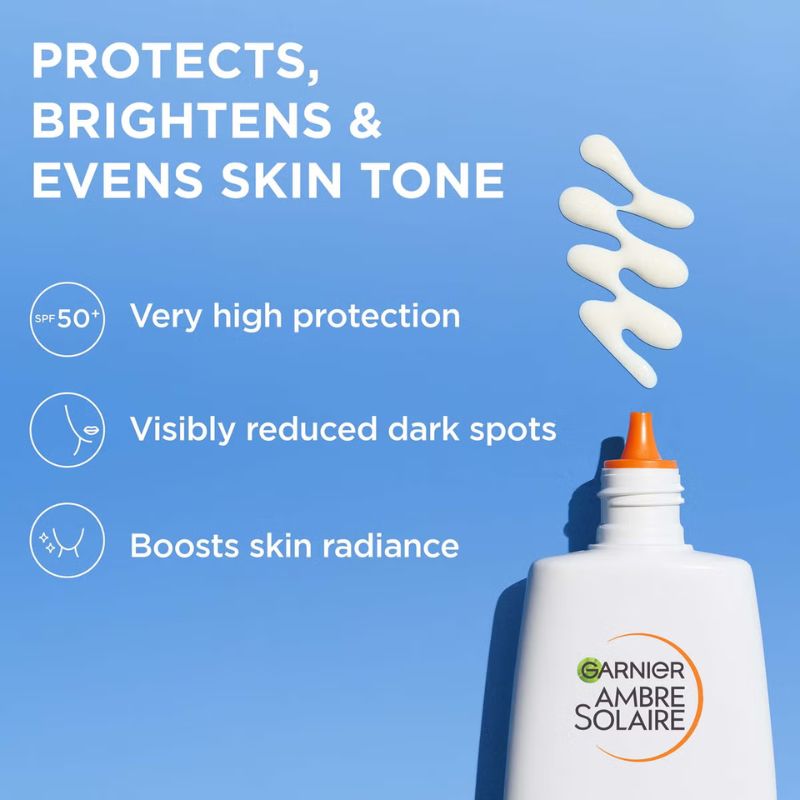 Garnier Ambre Solaire Super UV Vitamin C Facial Fluid for Daily Use SPF 50+ 40ml