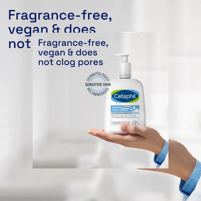 Cetaphil Hydrating Foaming Cream Cleanser Wash 473ml