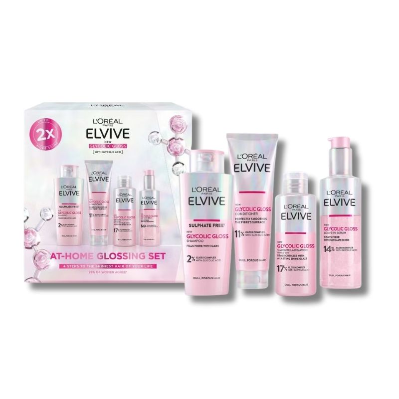 L’Oreal Paris Elvive At Home Glossing Set XM25 (Worth £60)