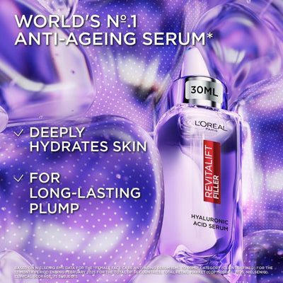 L'Oréal Paris 1.5% Hyaluronic Acid Revitalift Filler Serum 30ml