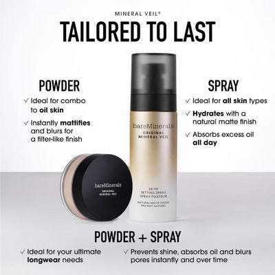 bareMinerals Original Mineral Veil 24hr Natural Matte Setting Spray 100ml