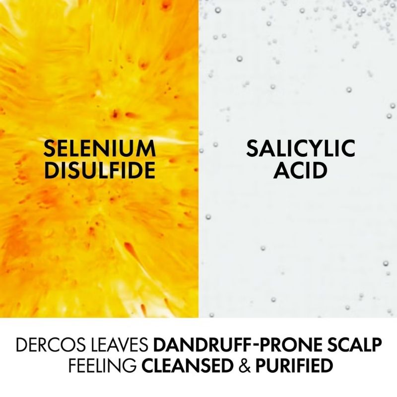 Vichy Dercos Anti-Dandruff Dermatological Shampoo for Normal to Oily Hair 390ml Refill