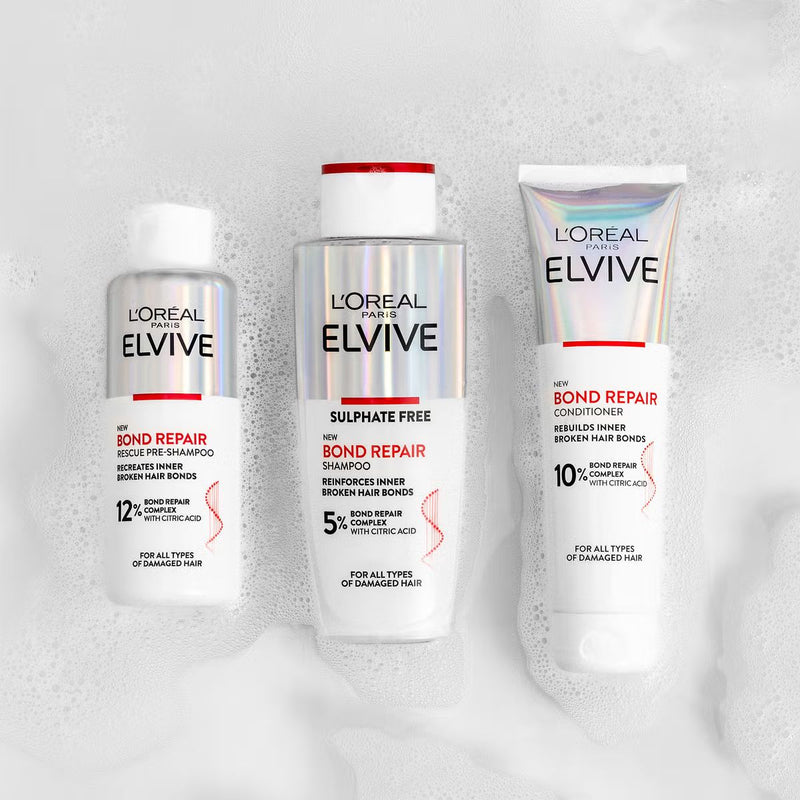 L’Oréal Paris Elvive Bond Repair 3 Step Routine Bundle For Damaged Hair