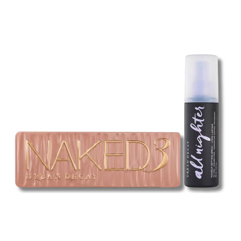 Urban Decay Naked 3 Palette and Setting Spray Bundle