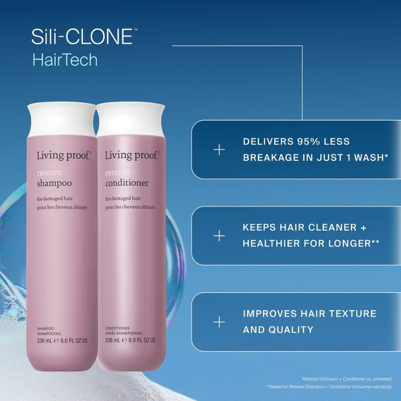 Living Proof Restore Shampoo and Condtioner Bundle for Damage Repair, Strengthening and Shine