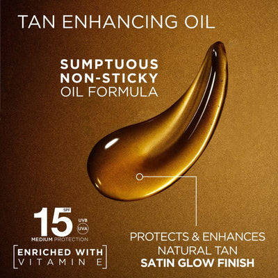 Garnier Ambre Solaire Ideal Bronze Protective Oil SPF15 & SPF30 with After Sun Tan Maintainer