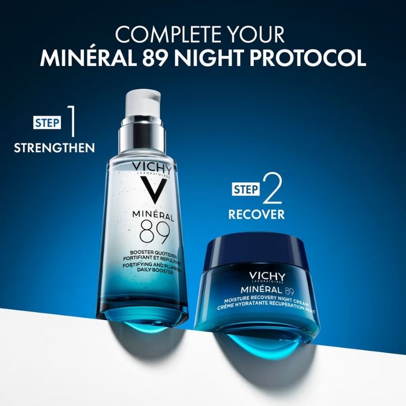 Vichy Minéral 89 Moisture Recovery Melatonin Night Moisturiser Cream 50ml