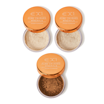 EX1 Cosmetics Pure Crushed Mineral Powder Foundation 8g (Various Shades)