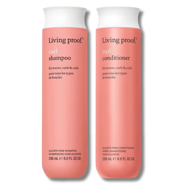 Living Proof Curl Shampoo and Conditioner Bundle for Stronger, Hydrated, Healthier Looking Curls
