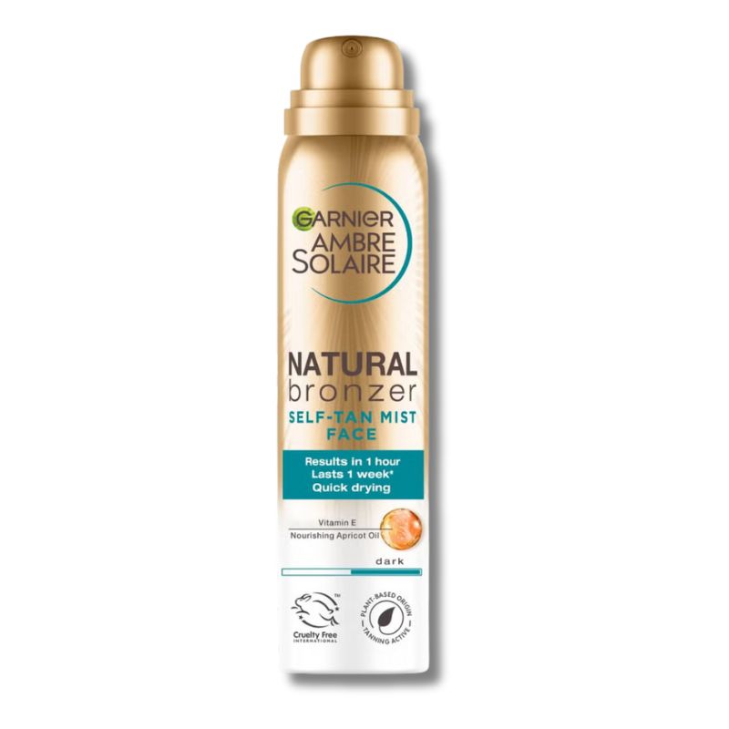 Ambre Solaire Natural Bronzer Quick Drying Dark Self Tan Face Mist 75ml