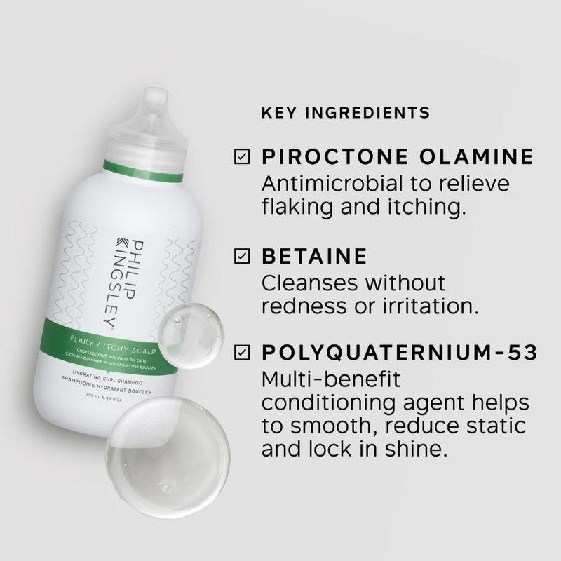 Philip Kingsley Flaky/Itchy Scalp Hydrating Curl Anti-Dandruff Shampoo 250ml