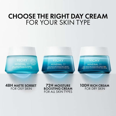 Vichy Minéral 89 72Hr Hyaluronic Acid and Squalane Moisture Boosting Cream 50ml