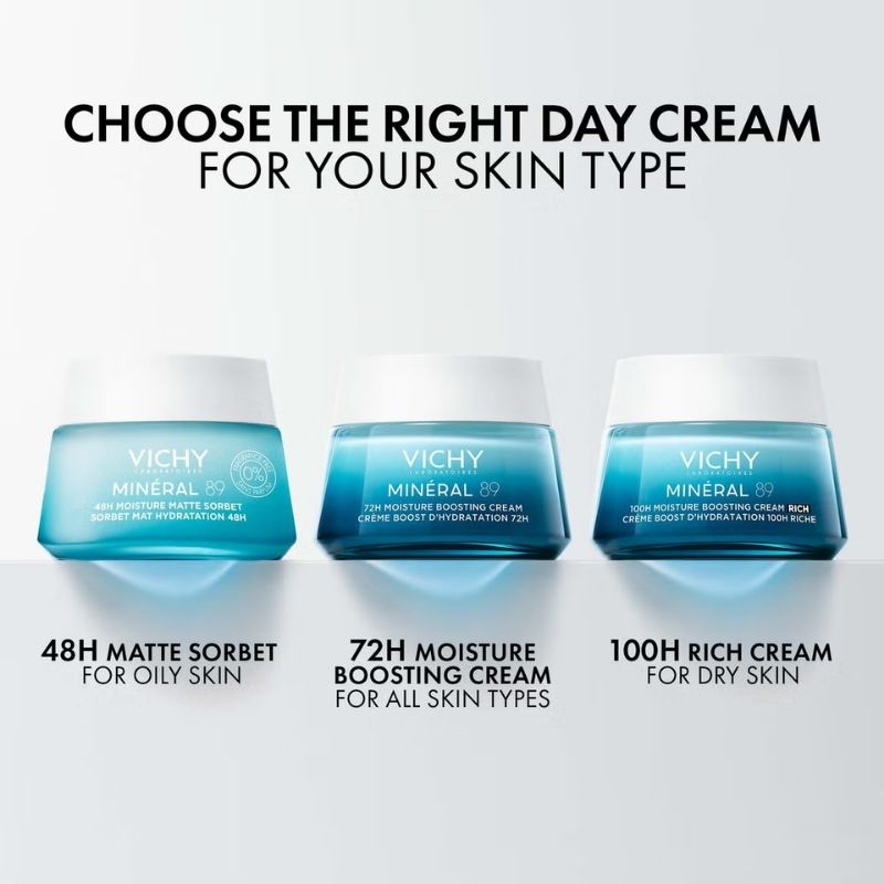 Vichy Minéral 89 72Hr Hyaluronic Acid and Squalane Moisture Boosting Cream 50ml