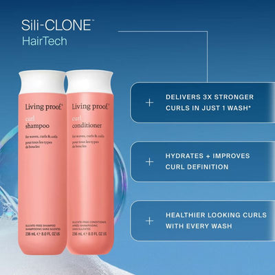 Living Proof Curl Shampoo and Conditioner Bundle for Stronger, Hydrated, Healthier Looking Curls