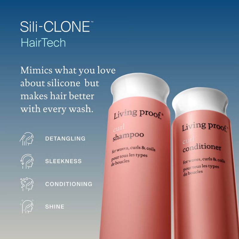 Living Proof Curl Shampoo and Conditioner Bundle for Stronger, Hydrated, Healthier Looking Curls
