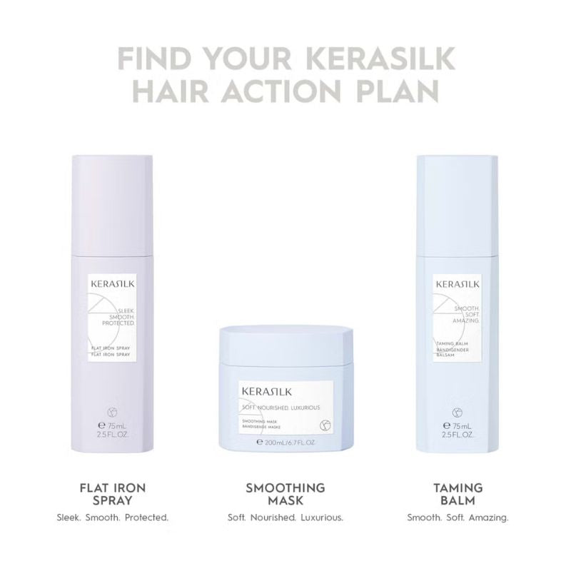 KERASILK Essentials Ultimate Smoothing Bundle Shampoo, Conditioner and Mask