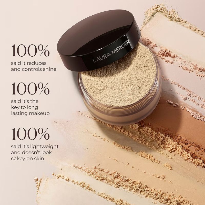 Laura Mercier Divinely Flawless Translucent Loose Setting Powder and Puff 29g (Various Shades)