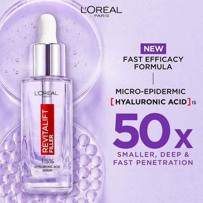 L'Oréal Paris Hyaluronic Acid Serum and Revitalift Laser Retinol Serum Bundle