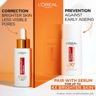 L'Oréal Paris Revitalift Clinical Vitamin C UV Fluid SPF 50+ Moisturiser 50ml