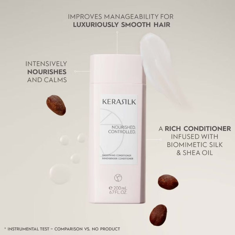 KERASILK Essentials Ultimate Smoothing Bundle Shampoo, Conditioner and Mask