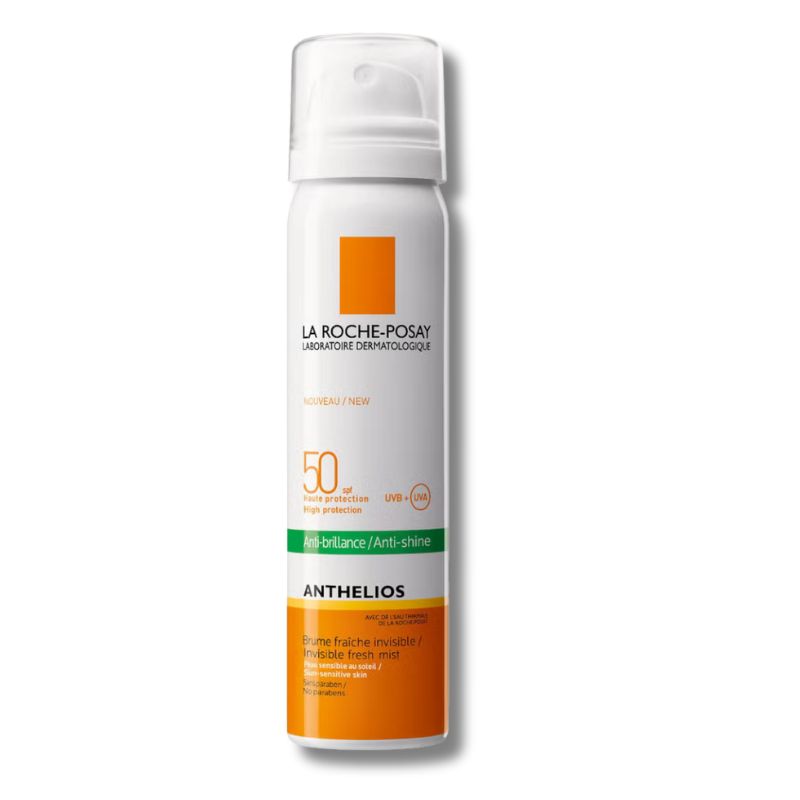La Roche-Posay Anthelios Anti-Shine Sun Protection Invisible SPF50+ Face Mist 75ml Trio