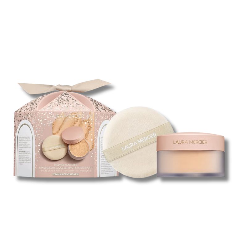 Laura Mercier Divinely Flawless Translucent Loose Setting Powder and Puff 29g (Various Shades)