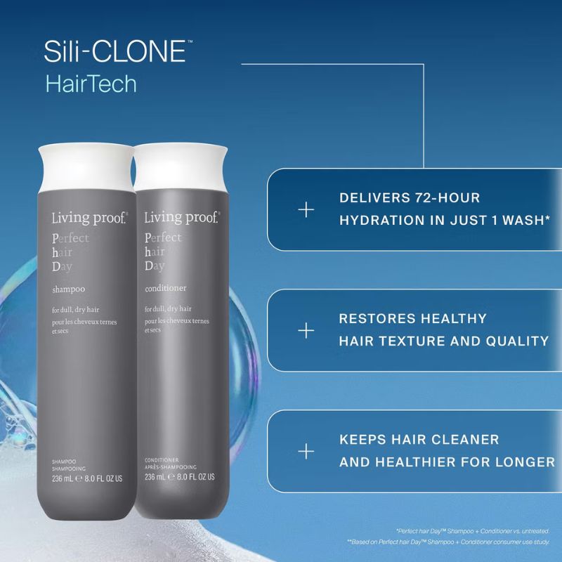 Living Proof Perfect Hair Day Shampoo and Conditioner Bundle for Hydration, Softness and Shine