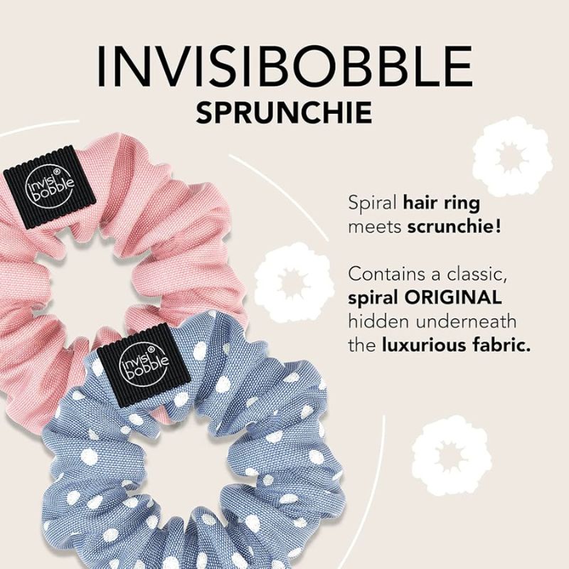 Invisibobble	Sprunchie Spiral Hair Ring Scrunchie - No Morals, But Corals