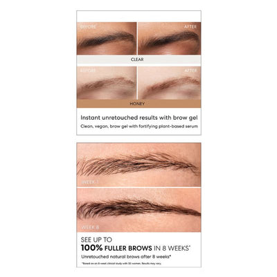 bareMinerals Strength Length Serum-Infused Clear Brow Gel 0.16 fl. oz. - Clear