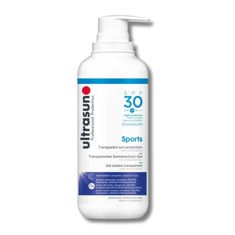 Ultrasun Transparent Sun Protection Sports Gel SPF30 400ml