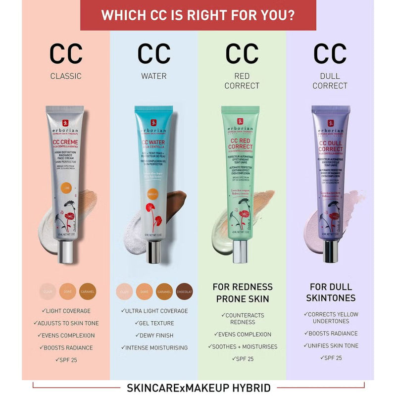 Erborian CC Dull Correct - Colour Correcting Anti-Dull Cream With Brightening Effect SPF25 45ml